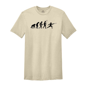 Fencing Evolution Shirt, Fencing Silhouette, Fencing Shirt, Fencing Lover Tee, Fencing Coach Gifts, Fencing Team T Shirt, T-Shirt for Fencer