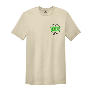 Pocket St. Patricks Day Registered Nurse Shirt, Nurse St. Patricks, Registered Nurse, Nurse Student Shirt, Lucky Shirt, Four Leaf Clover Tee