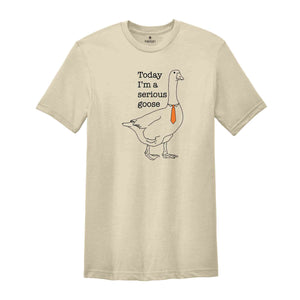 Today I'm a Serious Goose T-Shirt, Funny Silly Shirt, Funny Goose Shirt, Goose Lover Shirt, Meme Lovers Shirt