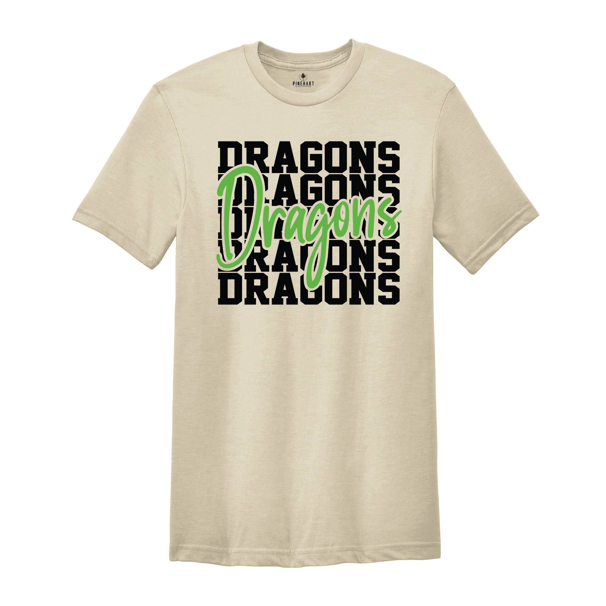 Team Mascot Shirt, Dragons Team Shirt, Dragons Team Spirit Shirt, Dragons Fan Shirt, Dragons School Shirt, Dragons School Spirit