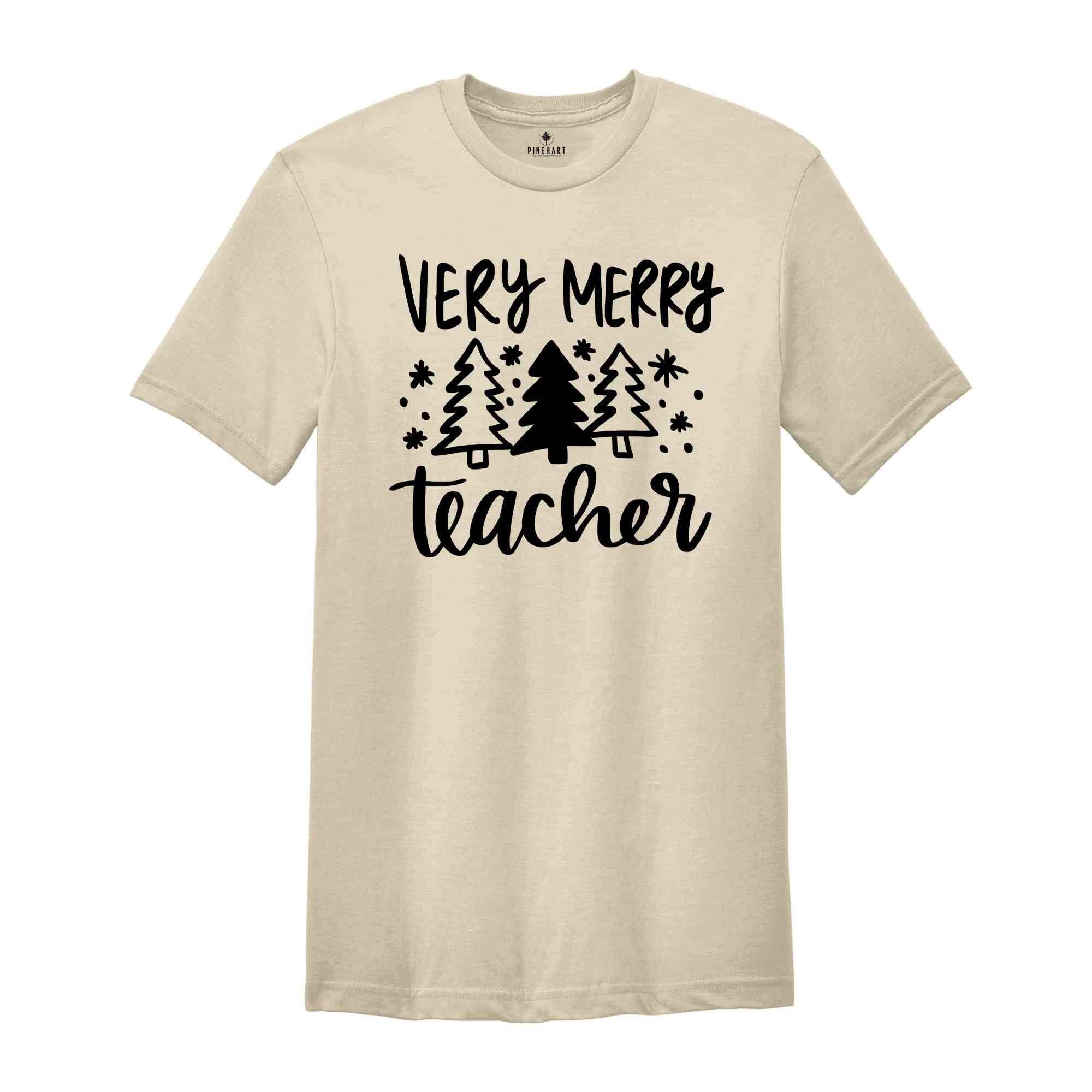 Verry Merry Teacher Shirt, Christmas Teacher Shirt, Teacher Gift, Christmas Shirt, Christmas Gift, Christmas Party Shirt, New Year Shirt