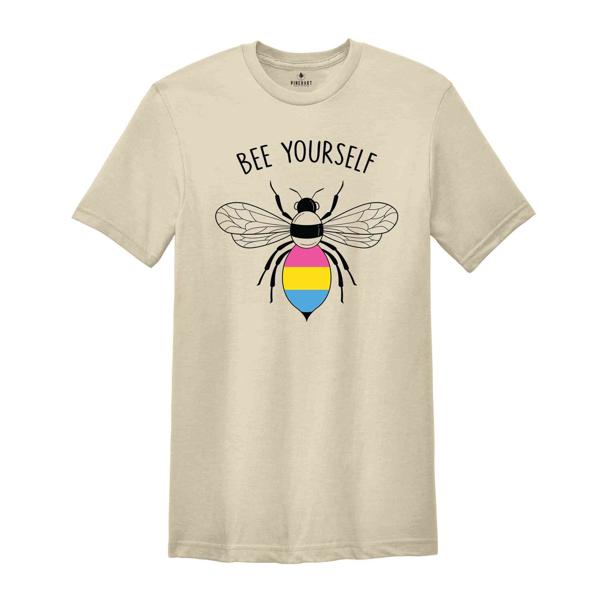 Bee Yourself Shirt, Cute LGBT Shirt, LGBT Support Shirt, LGBTQ Pride Shirt, Animal Lover Shirt, Pride Rainbow Shirt, Love Is Love