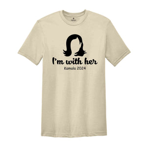 I'm with Her Shirt, Kamala Harris Shirt, Democratic Voter Shirt, Shirt for Liberals, Reproductive Rights, Feminist Shirt