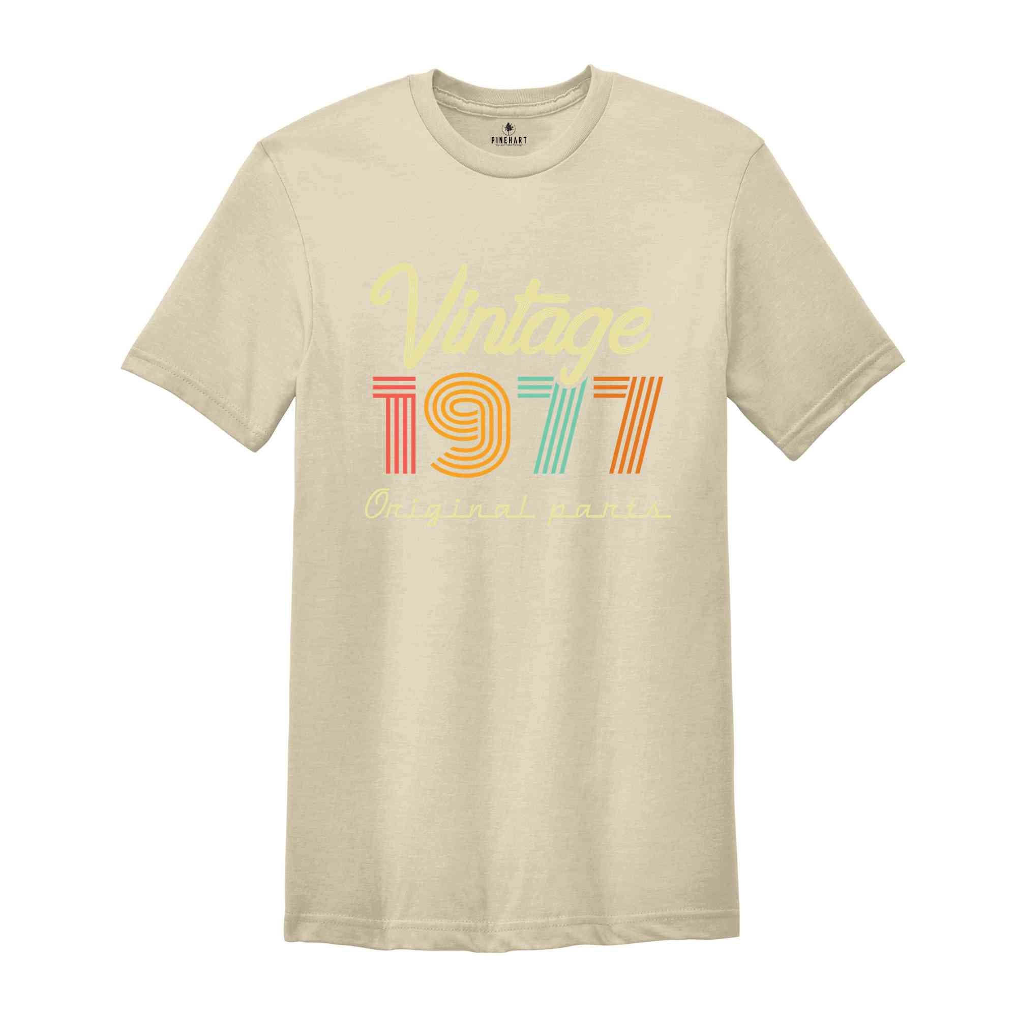 47th Birthday Shirt, Vintage 1977 Shirt, 47th Birthday Gift Women, 47 Years Birthday Shirt, 1977 Birthday Shirt, Retro 47th Birthday Tee