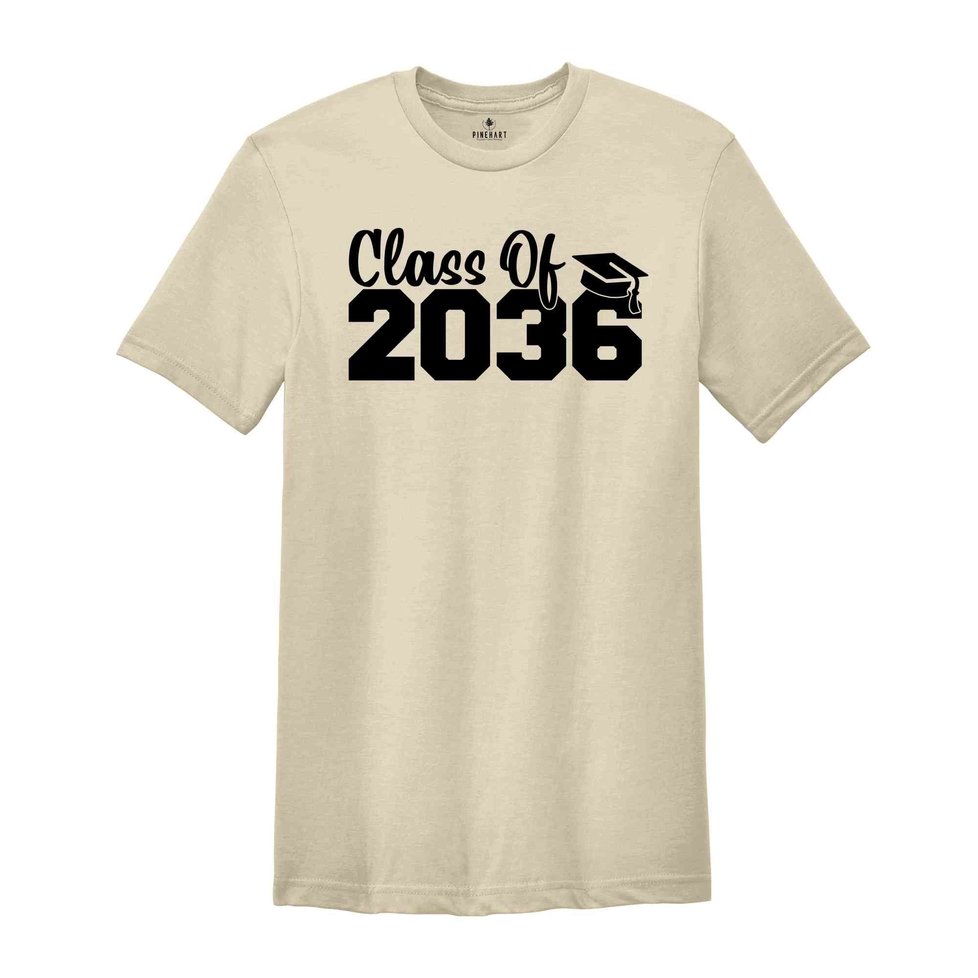 Class of 2036 Shirt, Growing Up Shirt, School Shirt, Graduation Gift, 2036 Shirt, Last Day Of School, Class of 2036, Class Of 2036 Tee