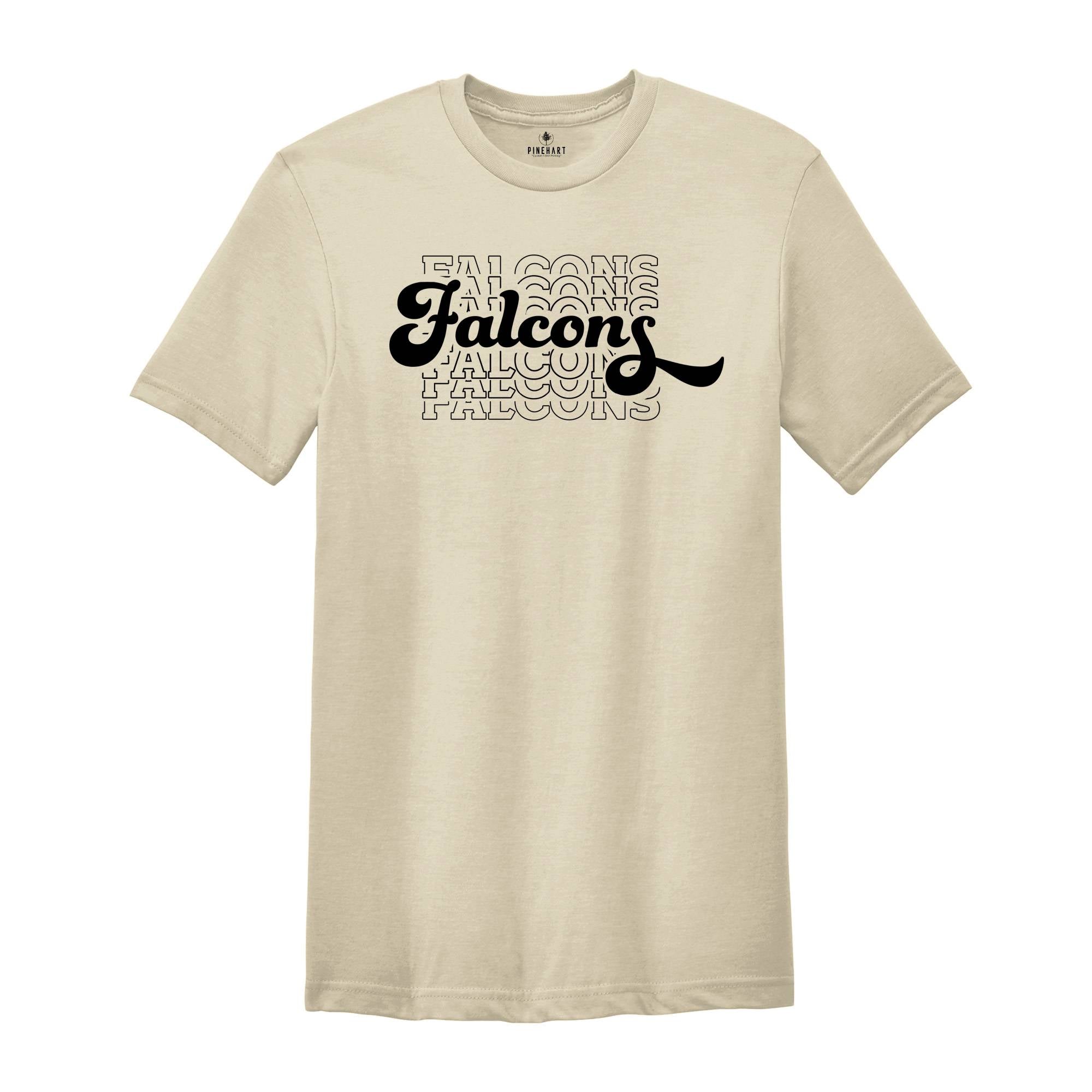 Introducing the Falcons Team Mascot Shirt, the perfect addition to any fan's wardrobe. This Falcons Team Shirt is designed to showcase your