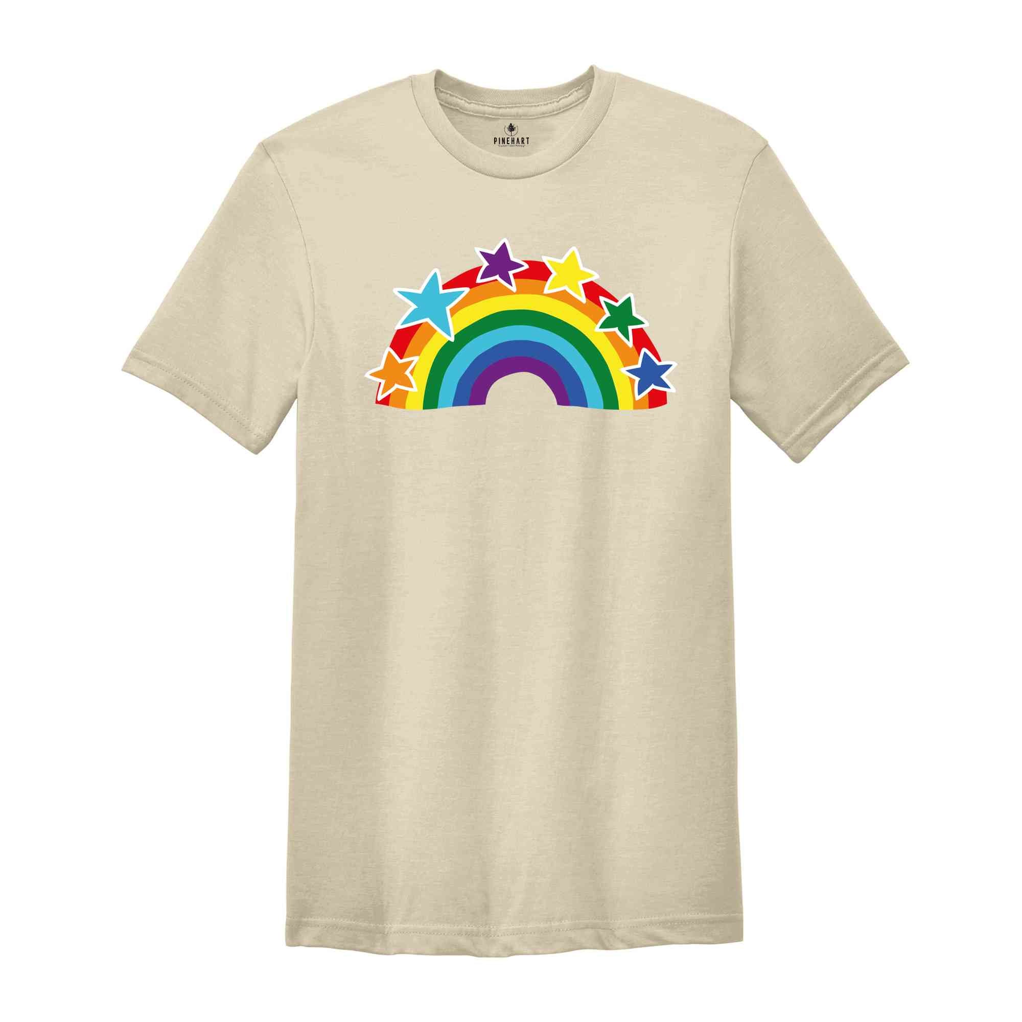 LGBT Rainbow Shirt, Pride Flag Shirt, LGBT Flag Tshirt, Bisexual Shirt, Lesbian T-Shirts, Queer Shirt, Gay Pride