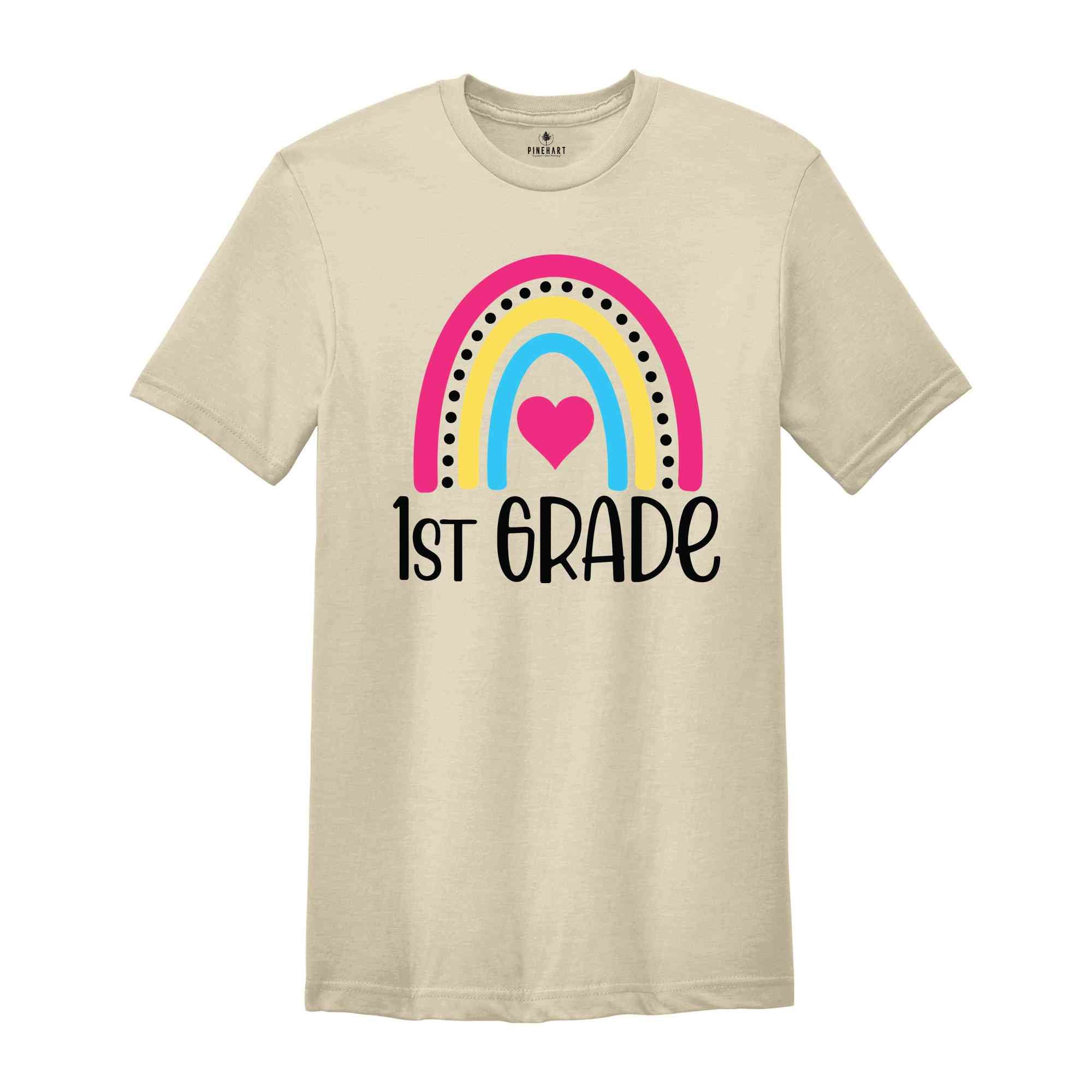 First Grade Teacher Shirt, 1st Grade Teacher Shirt, First Day of School Shirt, Back To School Shirt, First Grade Shirts, Teacher Rainbow Tee