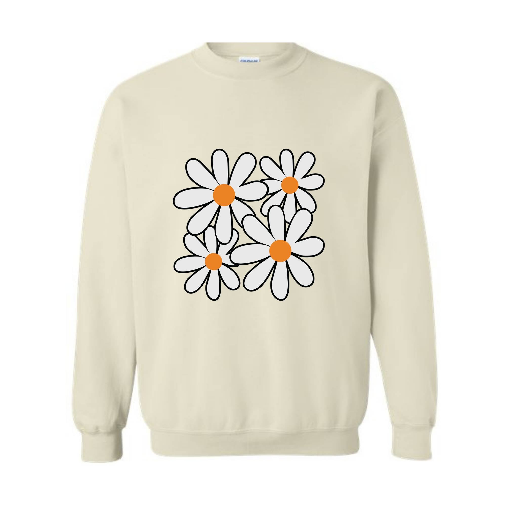 Boho Flowers Sweatshirt, Wildflower Sweatshirt, Floral Sweatshirt, Flower Lovers Sweatshirt, Boho Sweatshirt