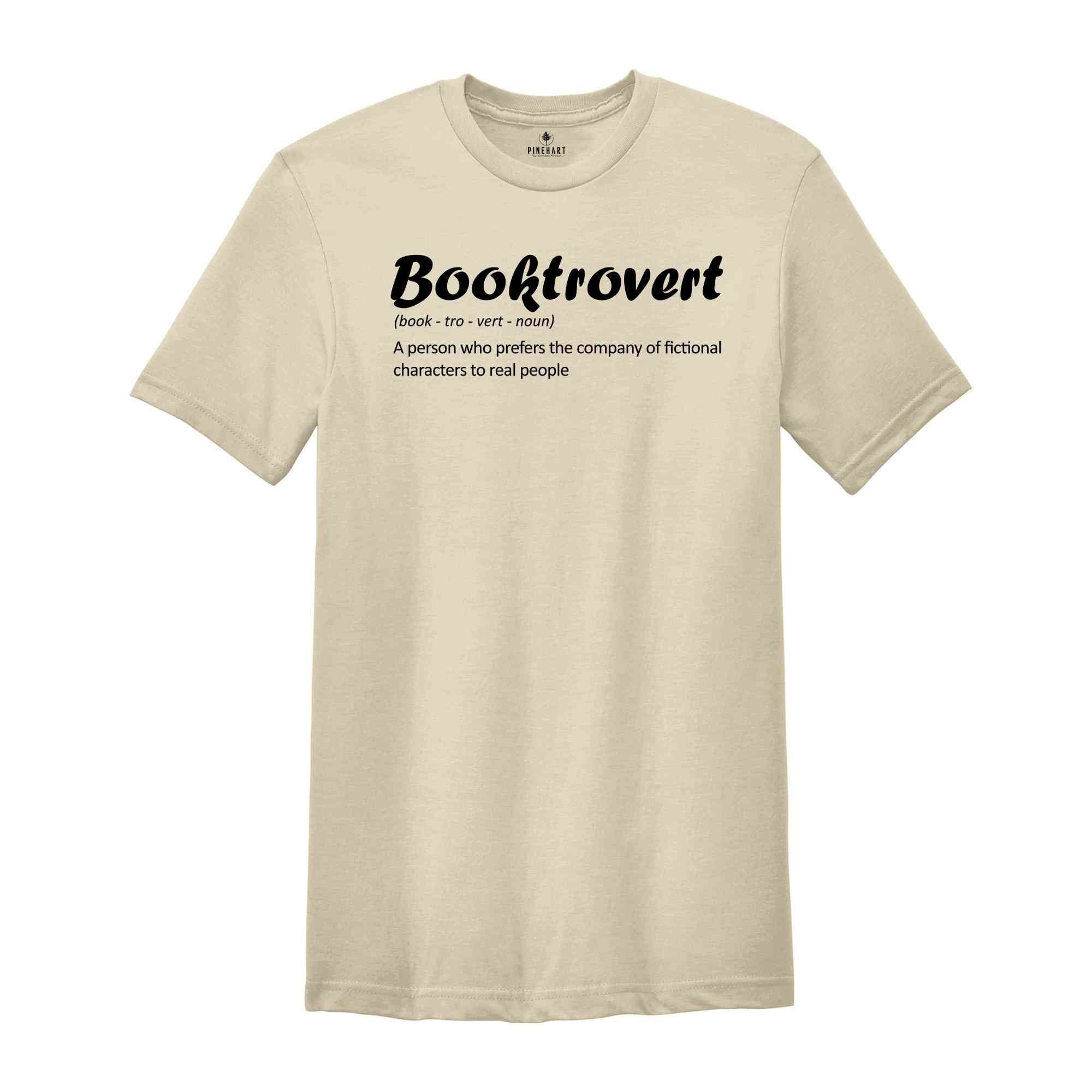 Booktrovert Definition T-Shirt, Book Lover Shirt, Funny Anti-Social Shirt, Book Lover Gift, English Teacher T-Shirt