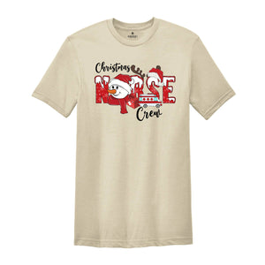 Christmas Nurse Crew Shirt, Matching Xmas Nurse Tee, Christmas Nurse Gift, ER Nurse Shirt, Nurse Vibes T-Shirt, Santa Nurse Tee