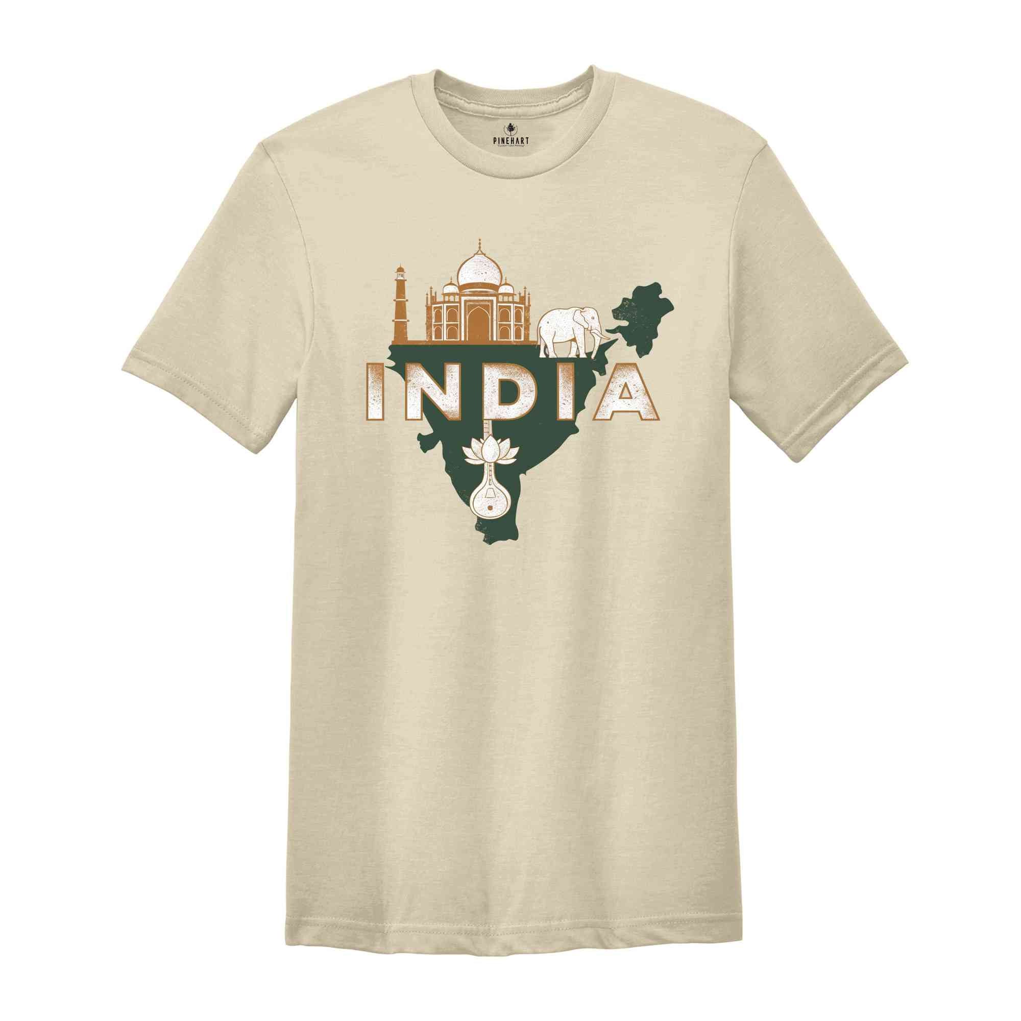 Retro India Shirt, India Travel Shirt, Country Travel Shirt, Shirt For Traveler, Travel Lover Gift, Travel Tee, Trip Shirt