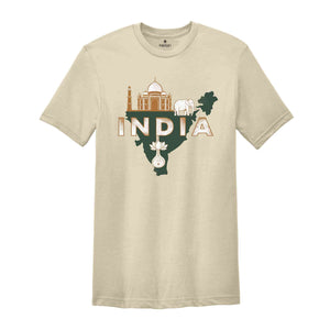 Retro India Shirt, India Travel Shirt, Country Travel Shirt, Shirt For Traveler, Travel Lover Gift, Travel Tee, Trip Shirt