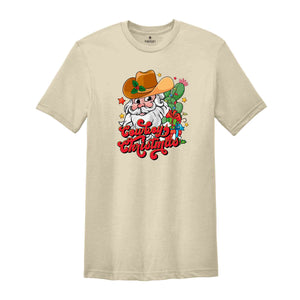 Christmas Cowboy Shirt, Funny Christmas Shirt, Cowboy Shirt, Santa Shirt, Christmas Gift, Cute Christmas Shirt, Christmas Party Shirt