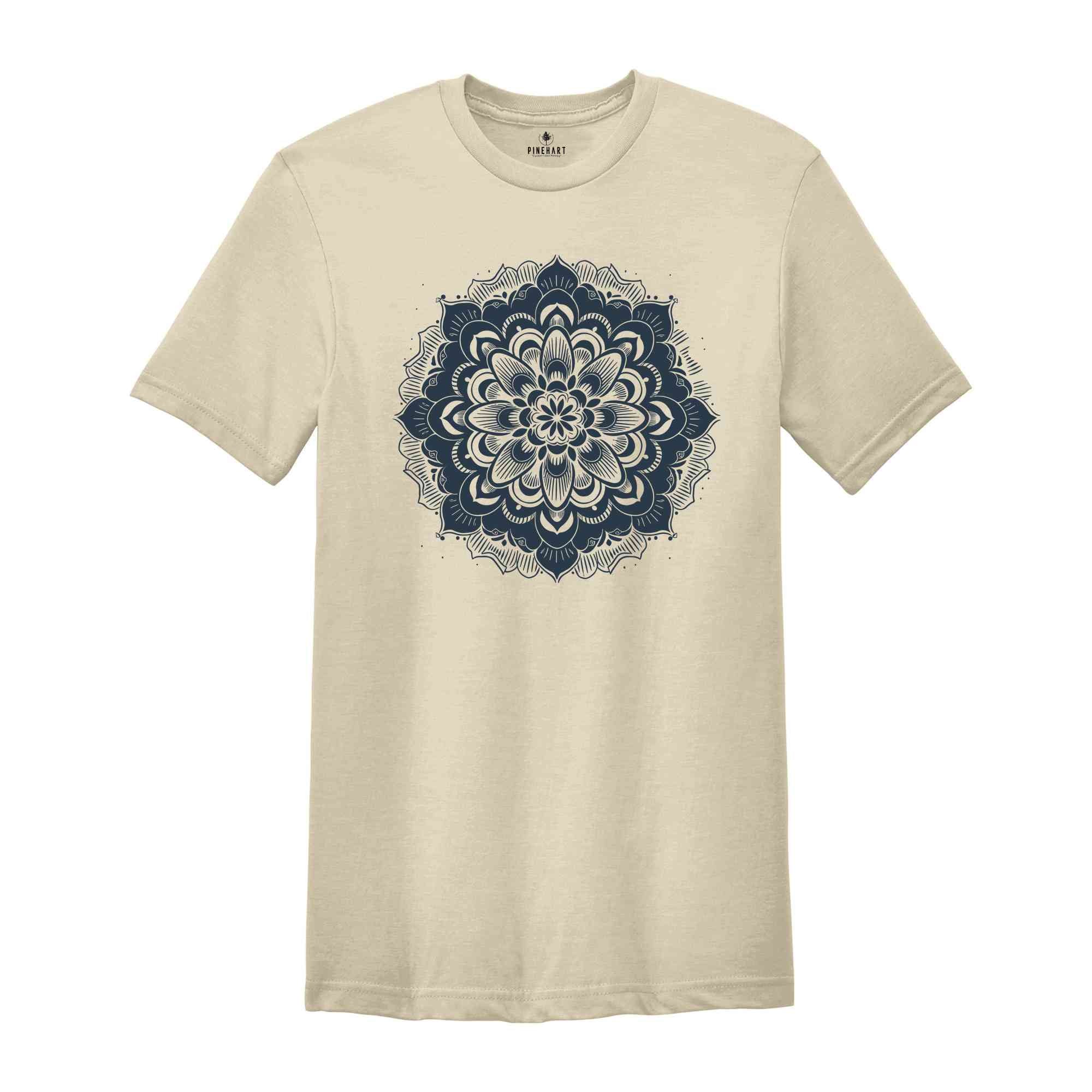 Vintage Mandala Shirt, Mandala lover Shirt, Yoga Lover gift, spiritual shirt for women, Hippie Shirt, Mom Shirt