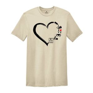 I Love Vision Therapy Shirt, Optometry Heart Shirt, Optician Gift, Vision Therapist T-Shirt, Ophthalmology Gift