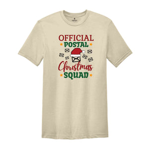 Official Postal Christmas Squad Shirt, Christmas Postal Worker T-Shirt, Santa’s Mail Carrier Tee, Merry Postal Worker Gift