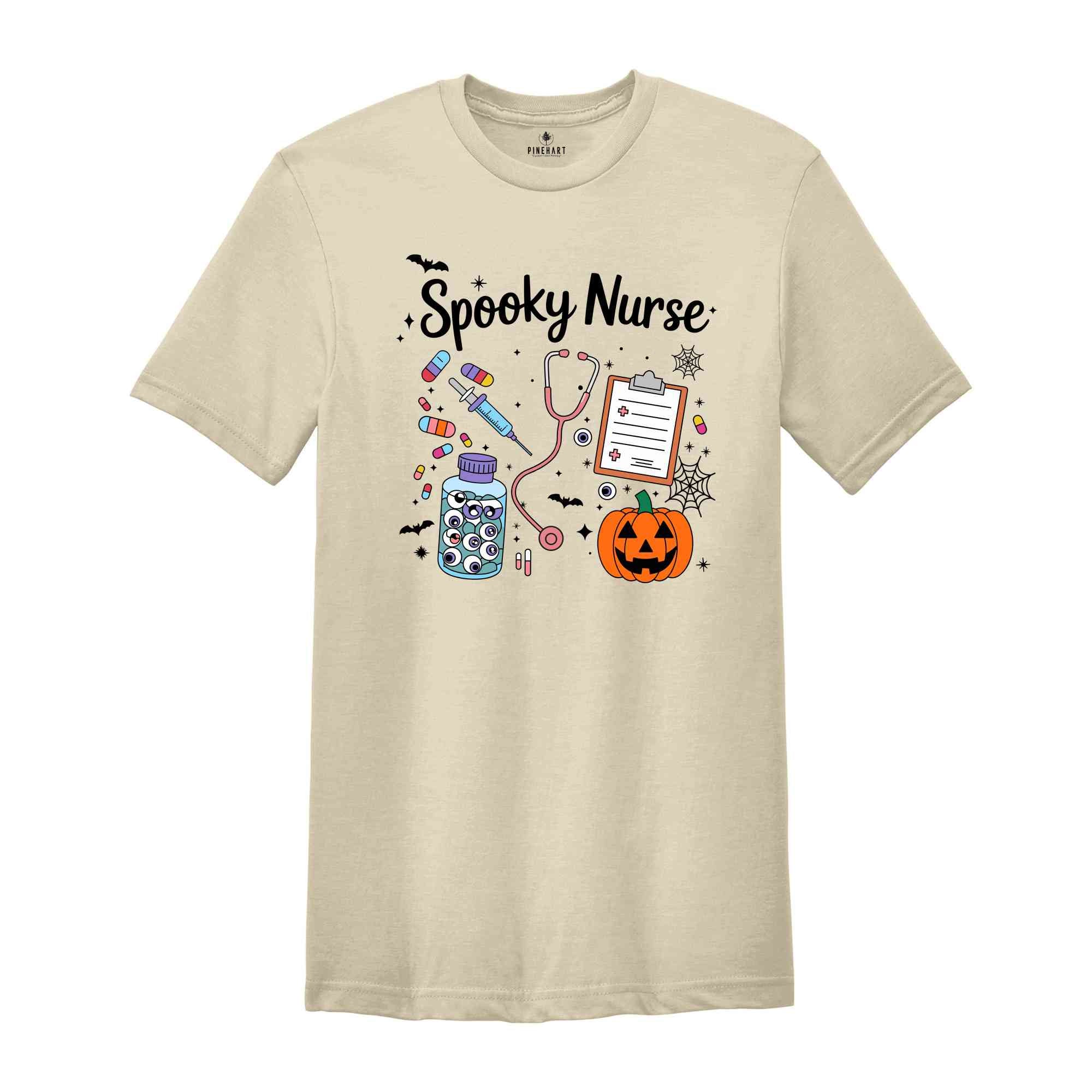 Spooky Nurse Shirt, Halloween Nurse Shirt, Funny Nurse Shirt, Halloween Shirt, Nurse Gift, Nursing Halloween Tee