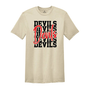 Team Mascot Shirt, Devils Team Shirt, Devils Football Shirt, Devils Fan Tee, Devils School Shirt, Devils School Spirit, Devils Mascot Tee