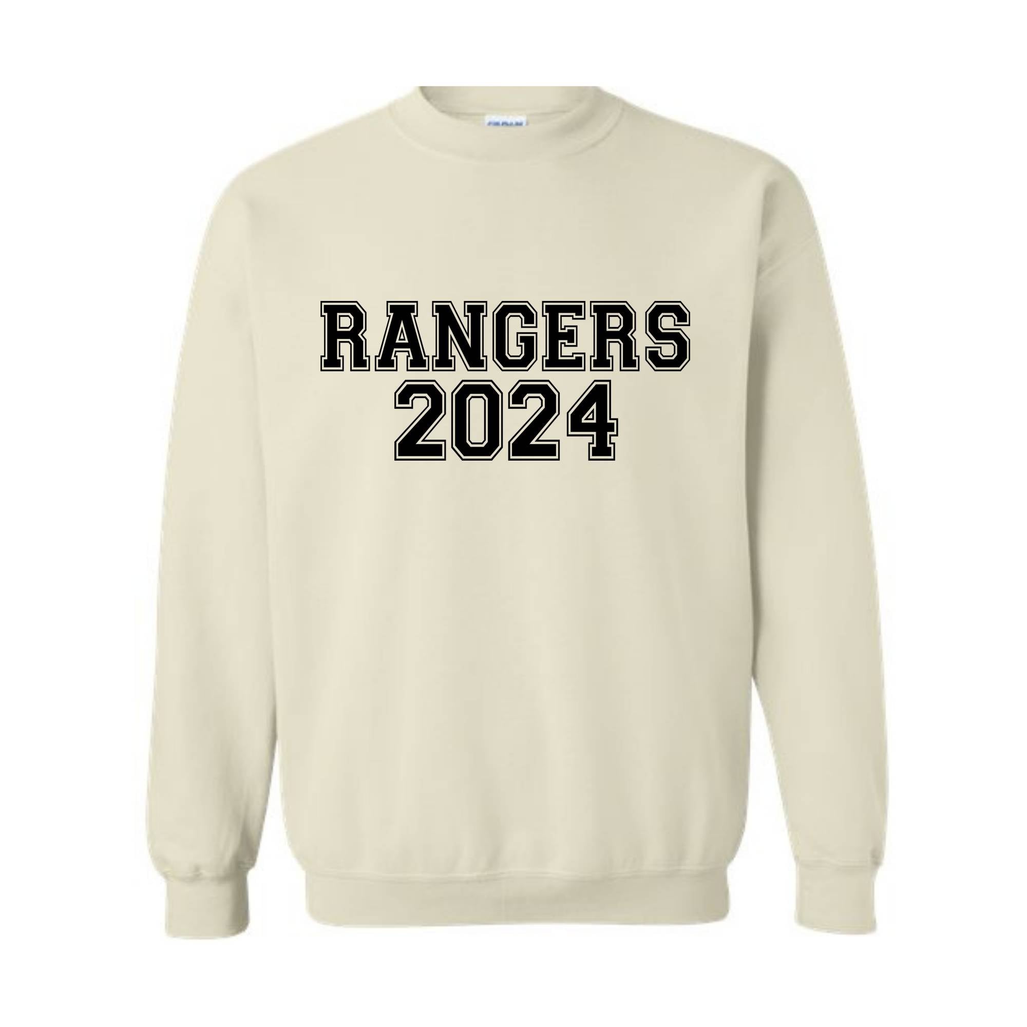 Team Mascot  Rangers Team , Mascot Crewneck, School Team Spirit, Rangers Sweatshirt, Rangers School , Rangers Football