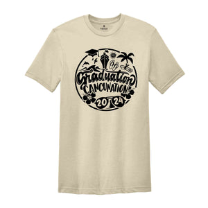 Graduation Cancunation 2024 Shirt, Family Matching Gift, Schools Out Tee, Last Day of School Tee, Graduation Cruise Tee