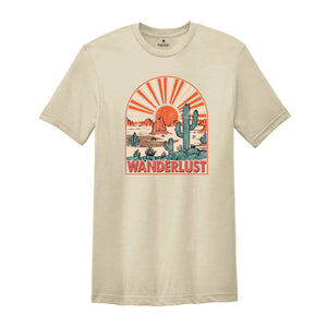 Wanderlust Desert Shirt, Western Shirt, Cactus Shirt, Cow Skull Shirt, Desert Vibes Shirt, Country Shirt, Arizona Shirt