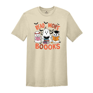 Read More Books Spooky Teacher Shirt, Halloween Shirt for Teacher, Teacher Halloween Shirt, Groovy Ghost Teacher Tshirt, Reading Teacher Tee