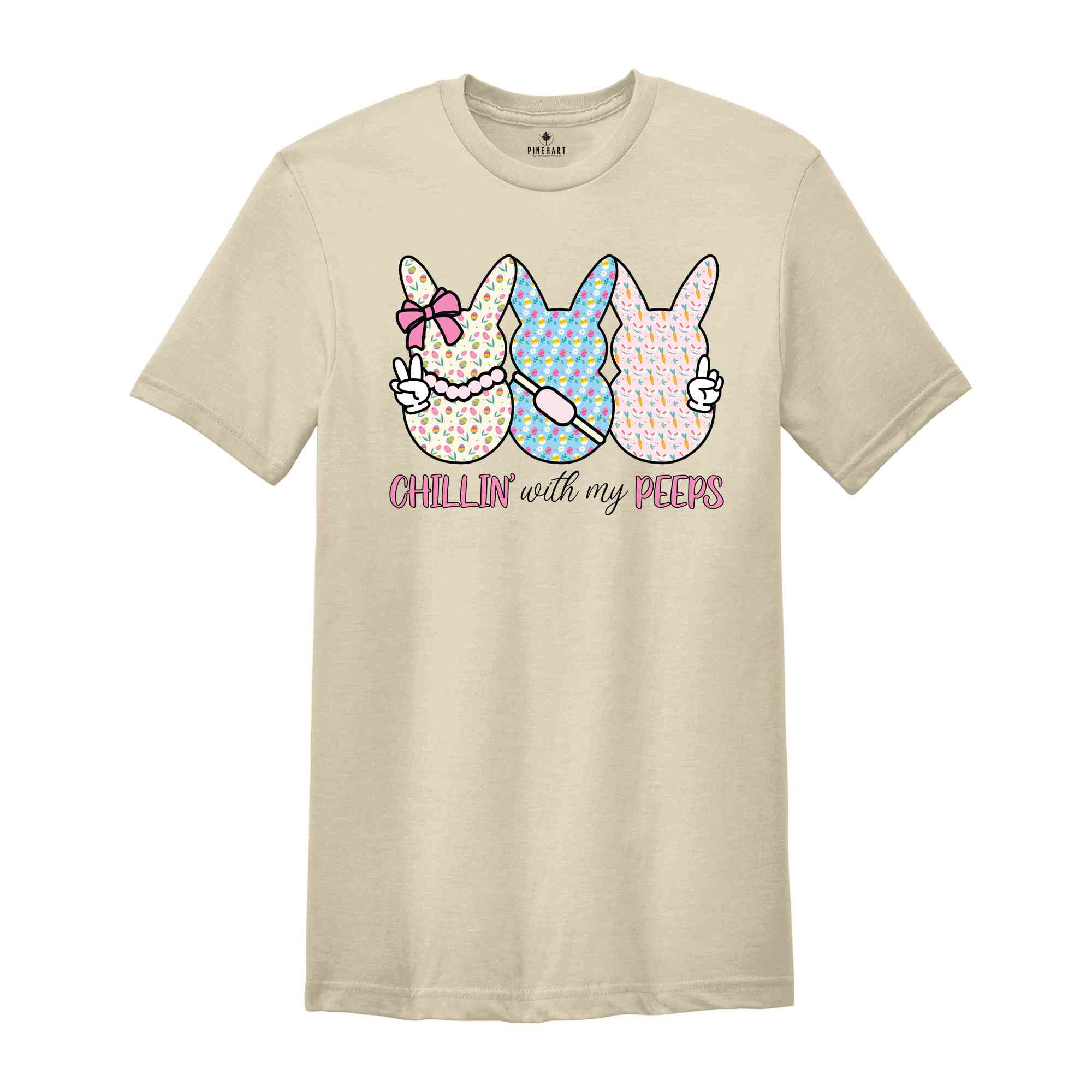 Chillin With My Peeps Shirt, Easter Shirt, Easter Bunny Shirt, Cute Easter Shirt, Easter Day Shirt, Gift For Easter, Bunny Shirt