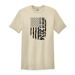 Senior 2024 Shirt, Class of 2024 Graduation Gift, Senior Skip Day Shirt, Proud Graduate Shirt, American Flag Shirt