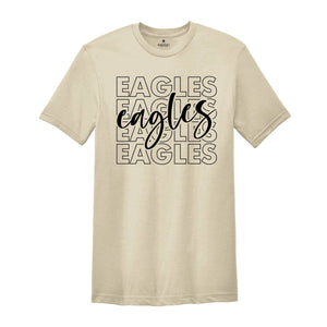 Team Mascot Shirt, Eagles Team Shirt, Eagles Football Shirt, Eagles Fan Shirt, Eagles School Shirt, Eagles School Spirit