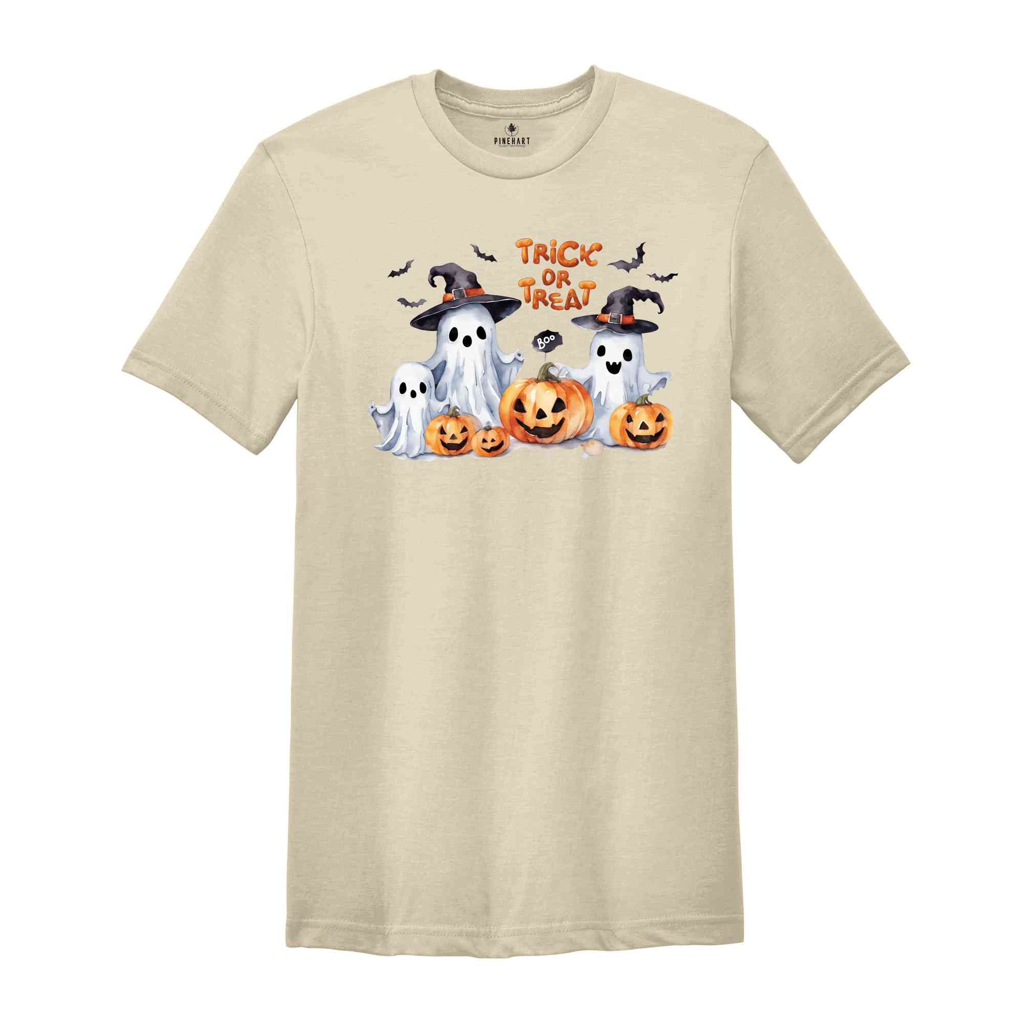 Trick Or Treat Shirt, Halloween Candy T-shirt, Halloween Ghosts Tee, Pumpkin Shirt, Halloween Gifts For Candy Lovers