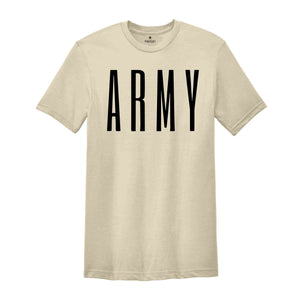 Army Shirt with Name, Personalized Army Shirt, Cool Army Shirt, Army Shirt, Custom Army Shirt, Army Gift, Wife Shirt