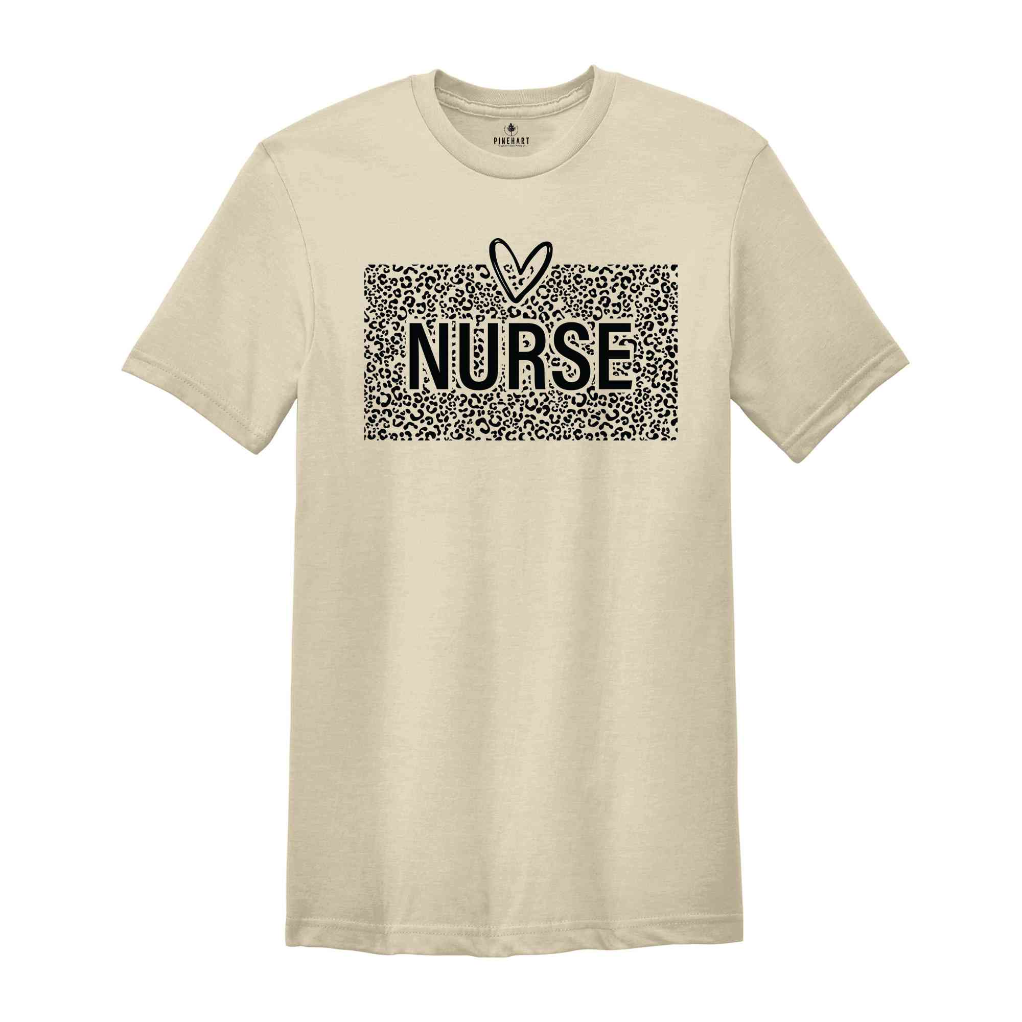 Nurse Shirt, Leopard Nurse Shirt, Nurse Saving Lives Shirt, Nurse Gift, Nurse Life Shirt, Nurse Love Shirt, Heart Nurse Shirt, RN Shirt