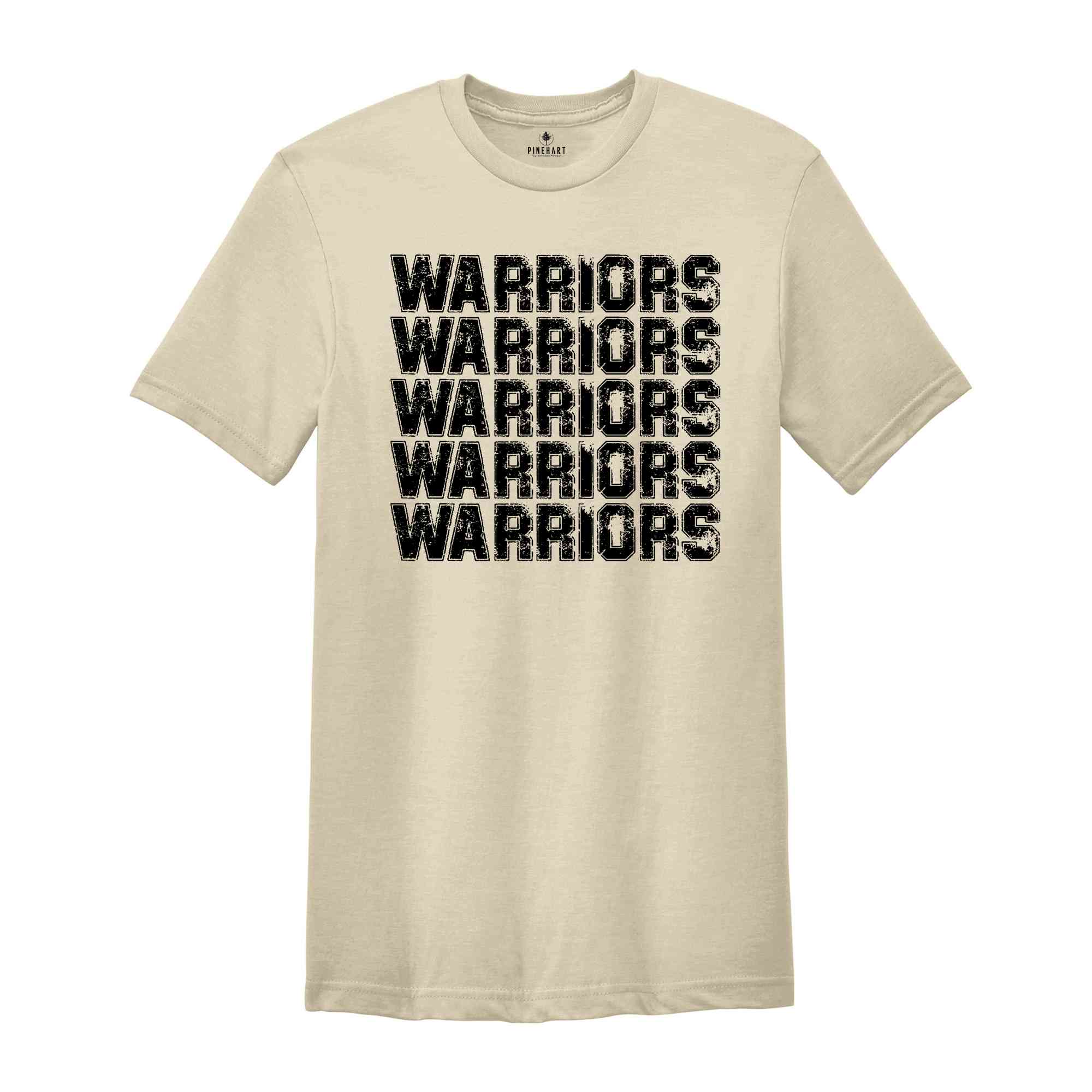 Team Mascot Shirt, Warriors Mascot Shirt, Warriors Fan Shirt, Warriors School Shirt, School Spirit Shirt, Warriors Team Shirt, Football Tee