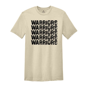 Team Mascot Shirt, Warriors Mascot Shirt, Warriors Fan Shirt, Warriors School Shirt, School Spirit Shirt, Warriors Team Shirt, Football Tee