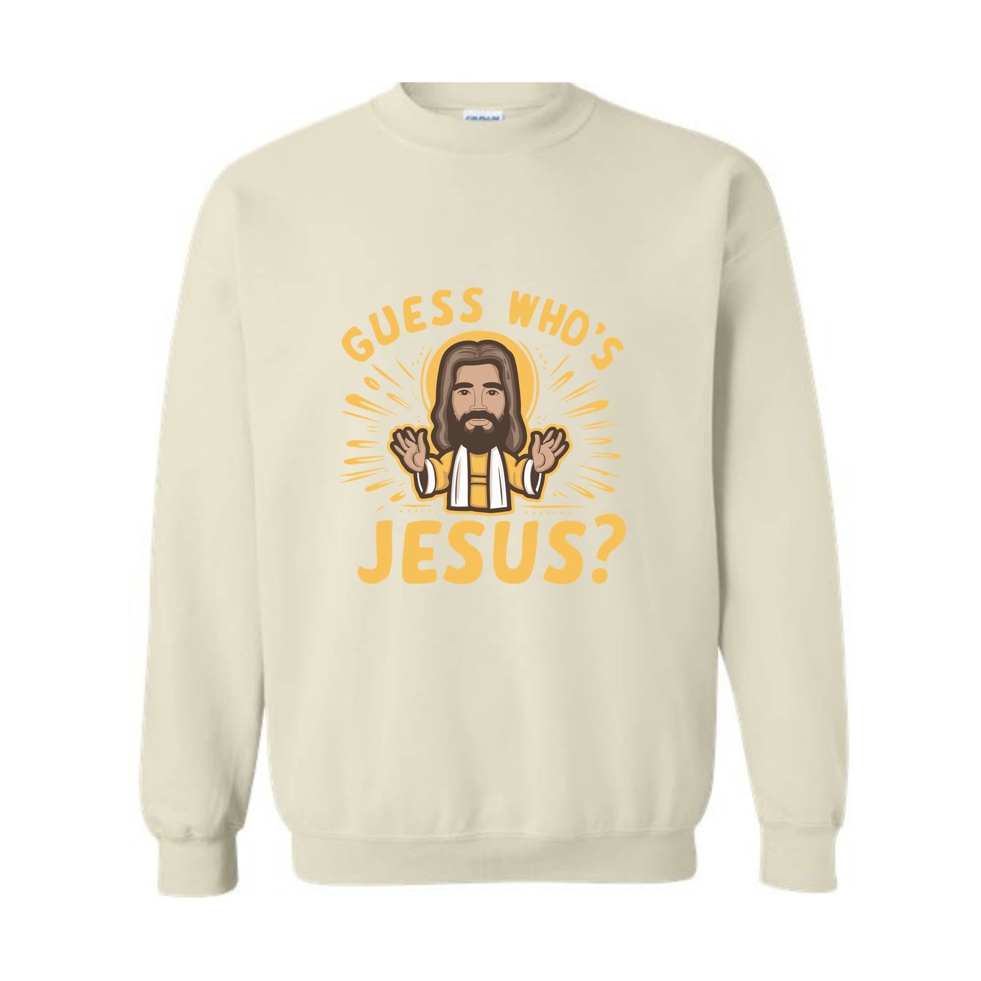 Guess Whos Jesus Sweatshirt, Jesus Lover Sweater, Religious Hoodie, Faith Sweatshirt, Bible Verse Sweater, Christian Sweatshirt