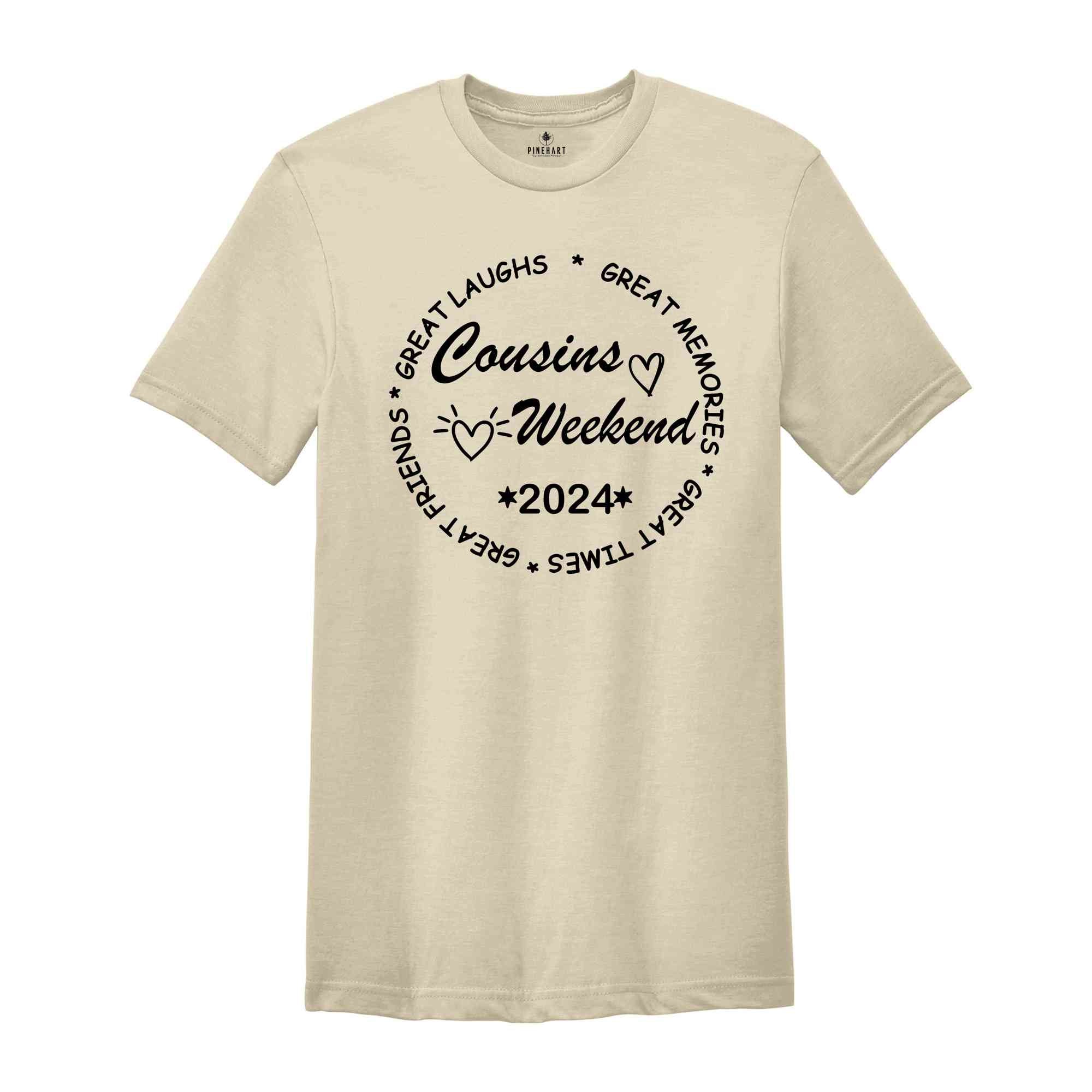 Cousins Weekend 2024 Shirt, Cousin Crew Shirt, Family Vacation Shirt, Weekend Trip T-Shirt, Cousin Squad Shirt