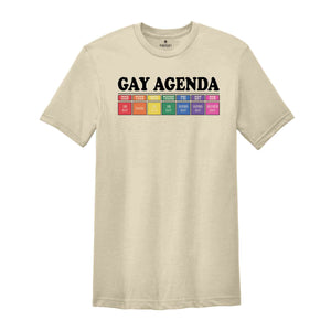 Gay Agenda Shirt, Gay Shirt, Lesbian Shirt, Cute Pride Shirt, Pride Ally Shirt, LGBTQ Shirt, Pride Month Shirt, Love Is Love Shirt