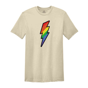 Rainbow Lightning Shirt, Lgbt Pride Shirt, Gay Pride Shirt, Pride Parade Shirt, Equality Shirt, Love is Love Shirt, Activism Shirt