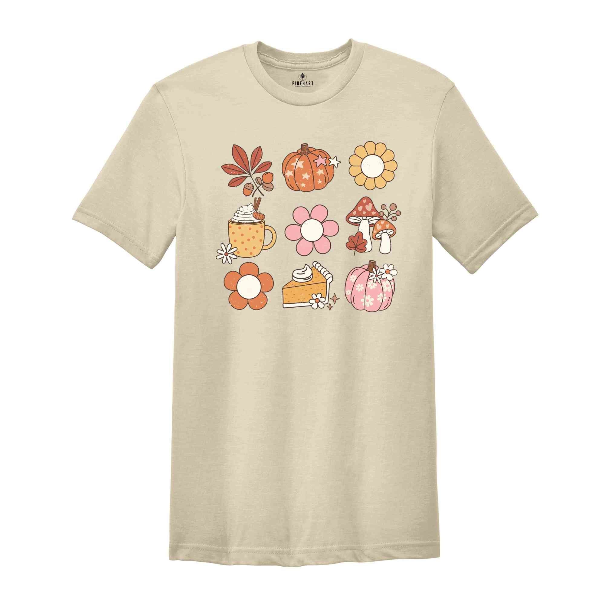 Retro Fall Shirt, Fall Vibes Shirt, Thanksgiving Shirt, Autumn pumpkin Shirt, Pumpkin Spice Shirt, Thankful Mom Shirt, Fall Autumn Shirt