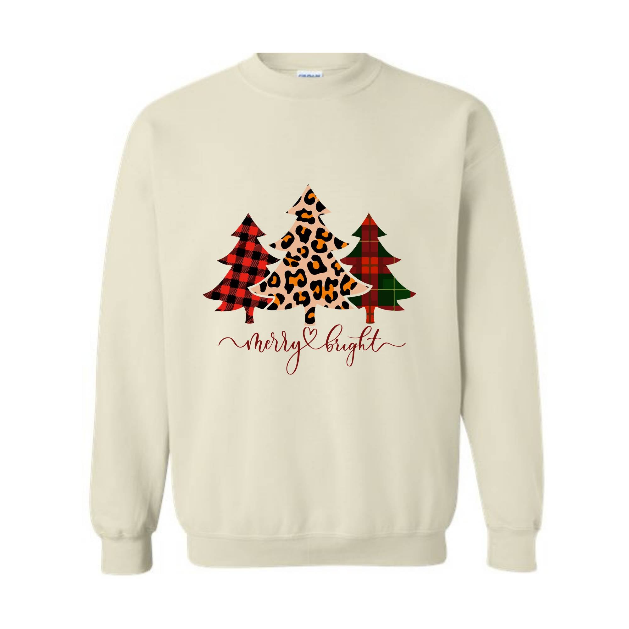 Merry and Bright Sweatshirt, Christmas Sweatshirt, Christmas Sweatshirts for Women, Merry Christmas Sweatshirt