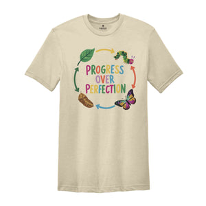 Progress Over Perfection T-Shirt, Science Teacher Shirt, Inspirational Shirt, Gift For Teachers, Teacher Appreciation Shirt