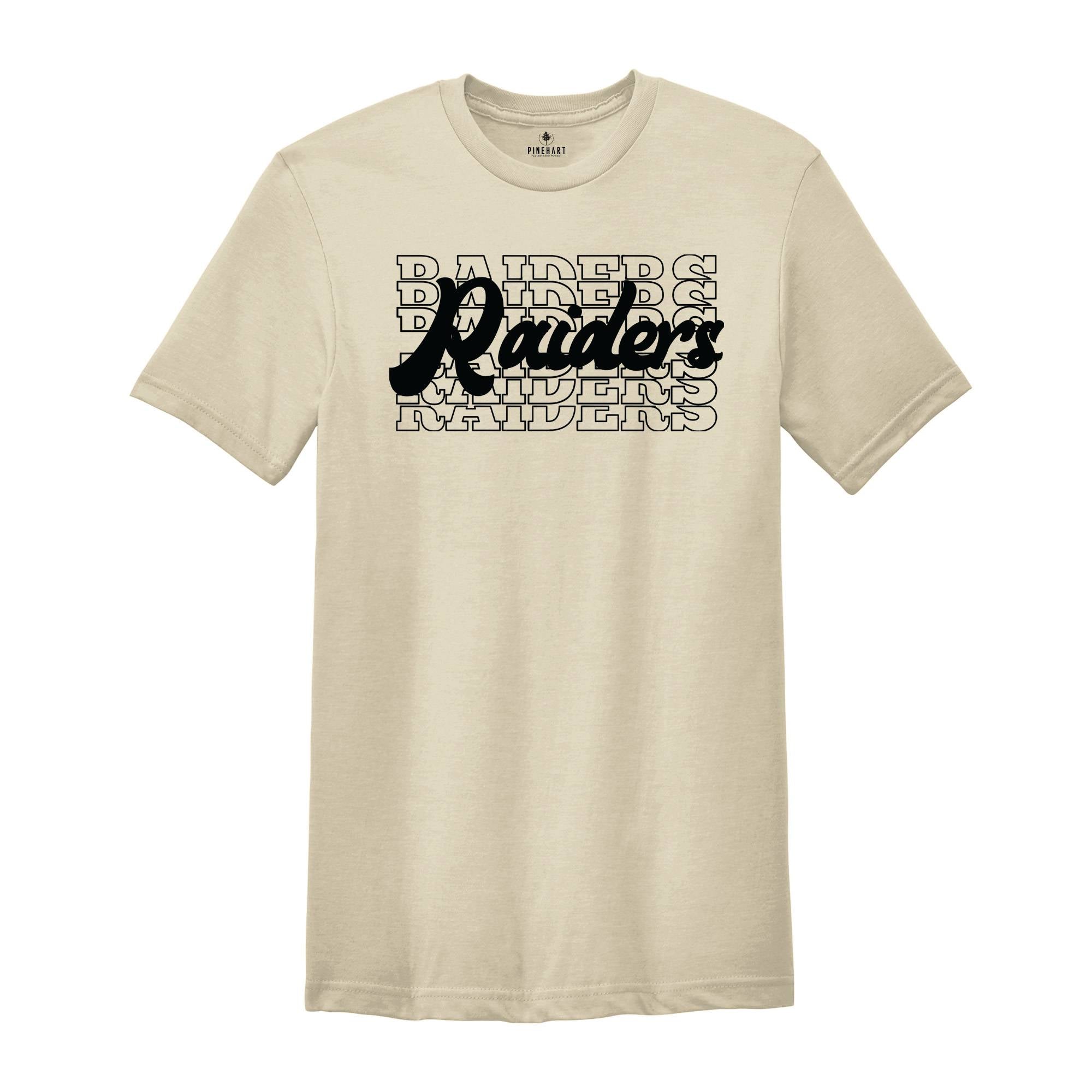 Team Mascot Shirt, Raiders Team Shirt, Raiders Team Spirit Shirt, Raiders Fan Shirt, Raiders School Shirt, Raiders School Spirit