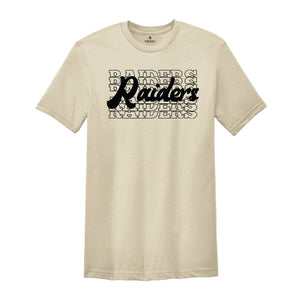 Team Mascot Shirt, Raiders Team Shirt, Raiders Team Spirit Shirt, Raiders Fan Shirt, Raiders School Shirt, Raiders School Spirit