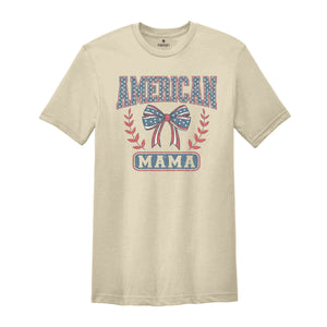 American Mama Retro Shirt, America Shirt, Patriotic Shirt, 4th Of July Shirt, USA Shirt, Red White And Blue, Independence Day Shirt