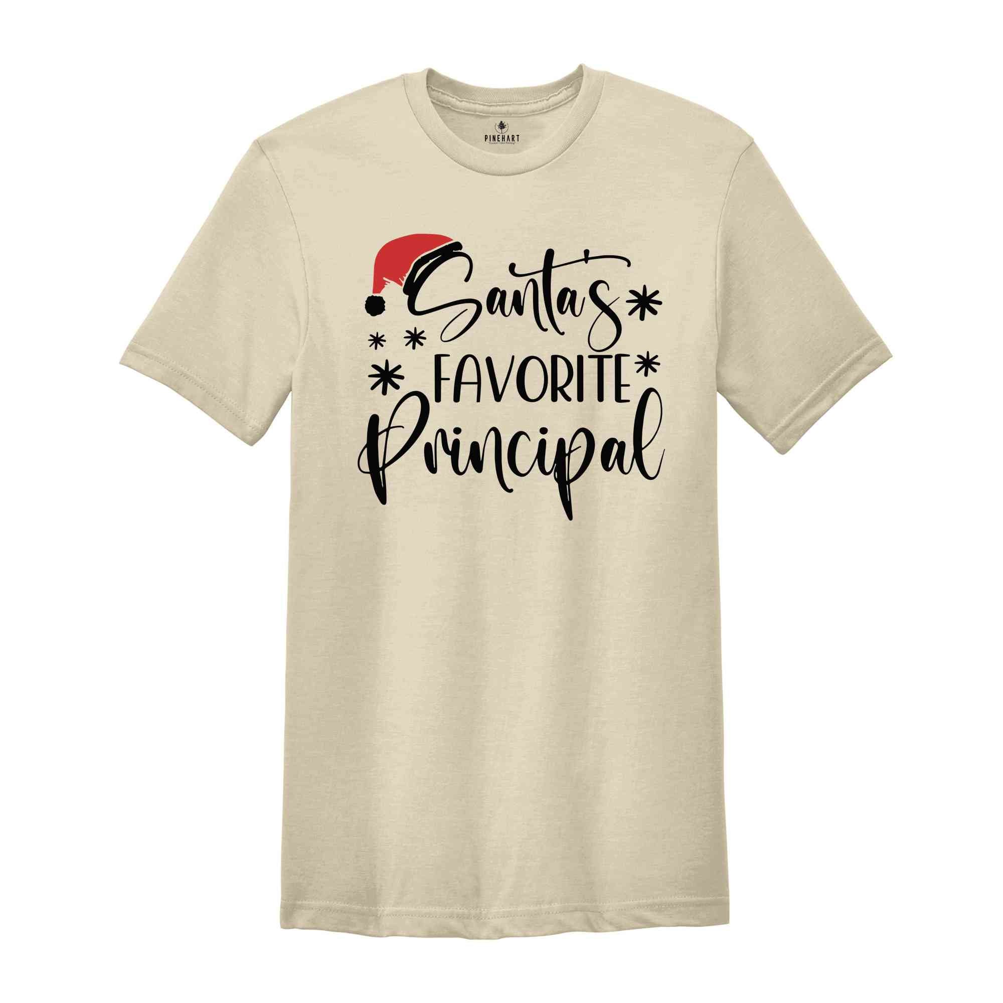 Santas Favorite Principal Shirt, Christmas Gift, Christmas Shirt, Xmas Shirt, Xmas gift, New Year Shirt, Holiday Tee, Principal Gift