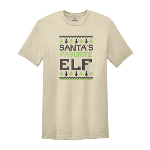 Santa's Favorite Elf Shirt, Cute Christmas Shirt, Christmas Party Shirt, Holiday Shirt, New Year Shirt, Santa Shirt, Christmas Gift