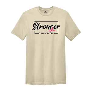 Stronger than Cancer Shirt, Breast Cancer Shirt, Cancer Survivor, Cancer Awareness Tee, Cancer Warrior Shirt, Cancer Support Shirt