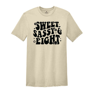 Sweet Sassy Eight Shirt, Birthday Girl Shirt, Cute Birthday Shirt, Tie Dye Shirt, Birthday Party Shirt Girl, Birthday Gift, Kids Tshirt