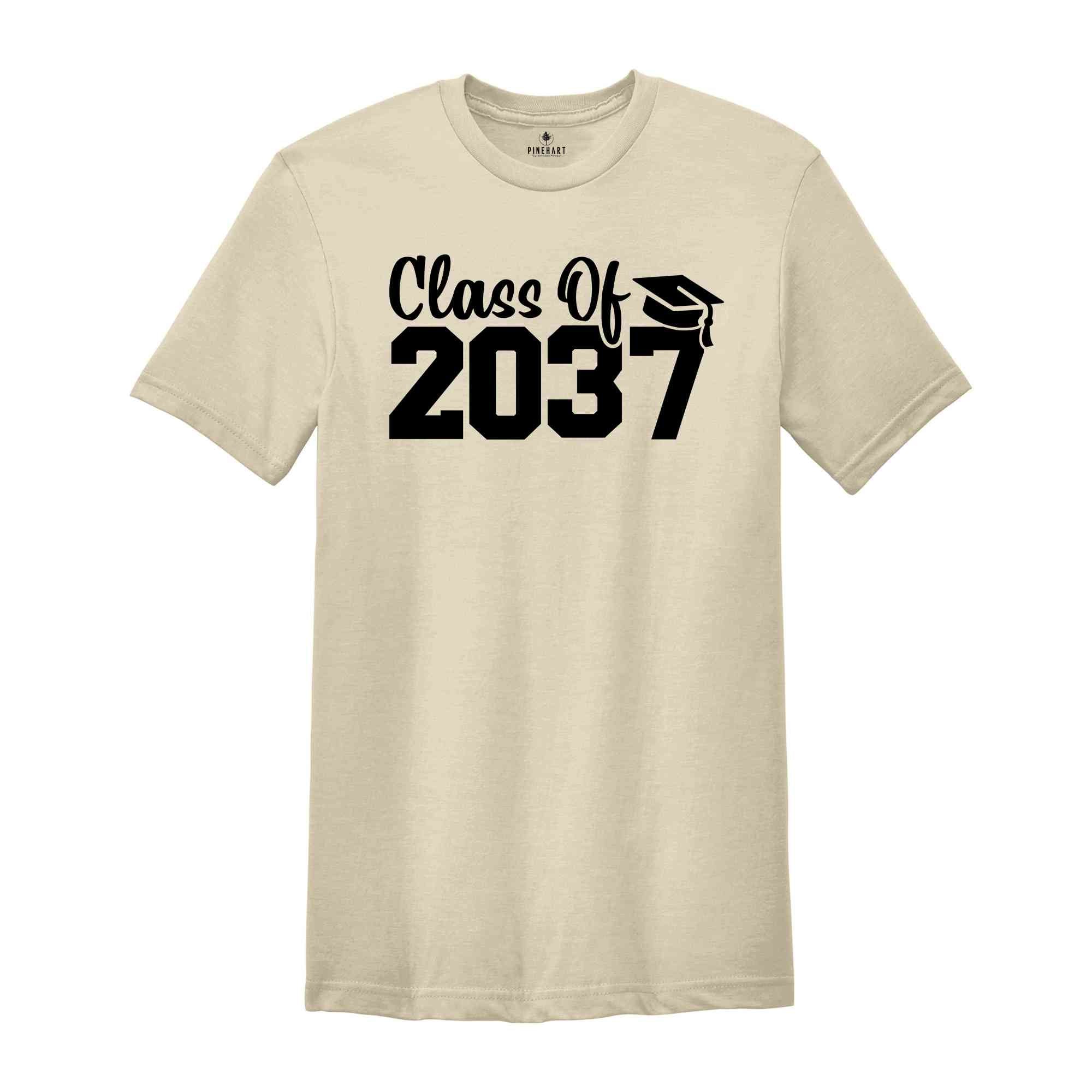 Class of 2037 Shirt, Growing Up Shirt, School Shirt, Graduation Gift, 2037 Shirt, Last Day Of School, Class of 2037, Class Of 2037 Tee